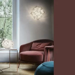 Slamp Plafony Sufitowe I Ścienne|Plafony Ekskluzywne<Veli Couture Ø53 biały - - lampa sufitowa białyNapięcie: 230V