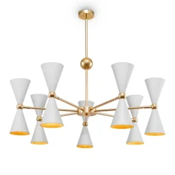 Maytoni Żyrandole<Vesper - - lampa 9-ramienna biała