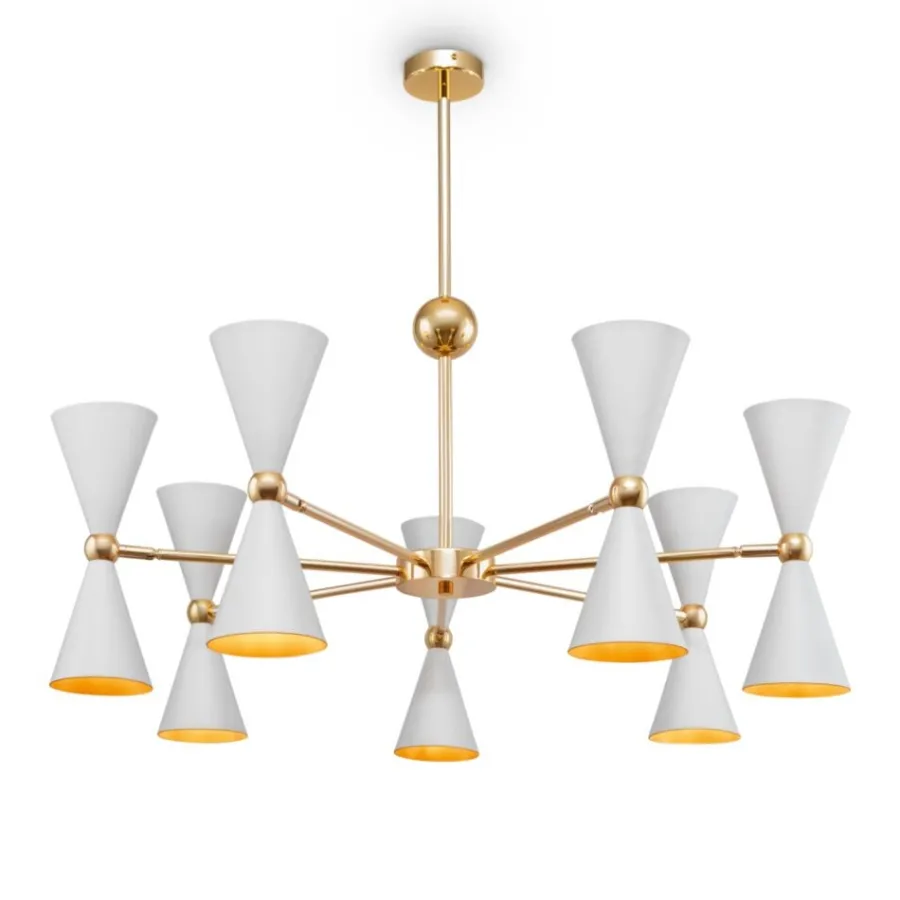 Maytoni Żyrandole<Vesper - - lampa 9-ramienna biała