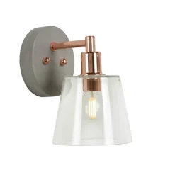 Lucide Kinkiety I Lampy Na Ścianę|Lampy Do Salonu, Oświetlenie Salonu<Vitri H19,5 miedź - - lampa ścienna miedźNapięcie: 230V