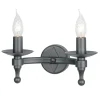 Elstead Lighting Kinkiety I Lampy Na Ścianę|Kinkiety Klasyczne<Warwick Graphite Black - - kinkiet klasyczny