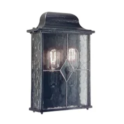 Elstead Lighting Kinkiety Zewnętrzne: Ogrodowe I Elewacyjne|Lampy Ogrodowe, Oświetlenie Do Ogrodu<Wexford Black Silver - - kinkiet ogrodowy