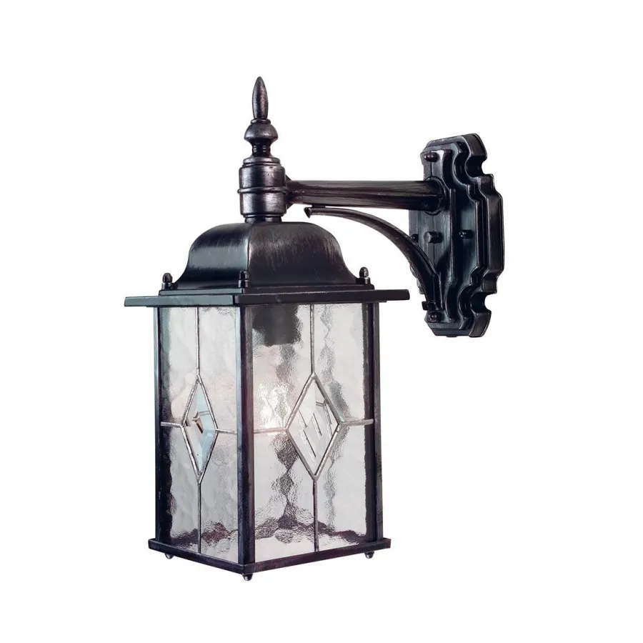 Elstead Lighting Kinkiety Zewnętrzne: Ogrodowe I Elewacyjne|Lampy Ogrodowe, Oświetlenie Do Ogrodu<Wexford Black Silver - - kinkiet zewnętrzny