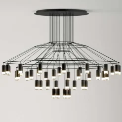 Vibia Żyrandole|Wiszące Ekskluzywne<Wireflow 0376 czarny - - lampa wisząca
