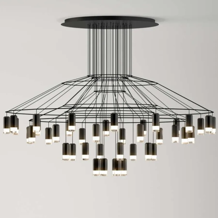 Vibia Żyrandole|Wiszące Ekskluzywne<Wireflow 0376 czarny - - lampa wisząca