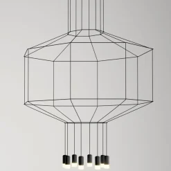 Vibia Żyrandole|Wiszące Ekskluzywne<Wireflow 0299 czarny - - lampa wisząca