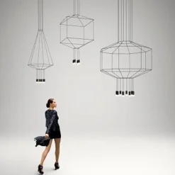 Vibia Żyrandole|Wiszące Ekskluzywne<Wireflow 0301 czarny - - lampa wisząca