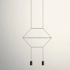 Vibia Żyrandole|Wiszące Ekskluzywne<Wireflow Lineal 0320 czarny - - lampa wisząca