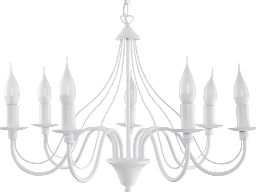 SOLLUX LIGHTING Żyrandole|Lampy Do Sypialni, Oświetlenie Do Sypialni<Żyrandol MINERWA 7 Biały