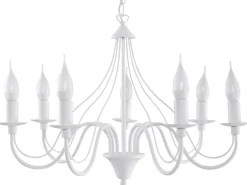 SOLLUX LIGHTING Żyrandole|Lampy Do Sypialni, Oświetlenie Do Sypialni<Żyrandol MINERWA 7 - Sollux biały
